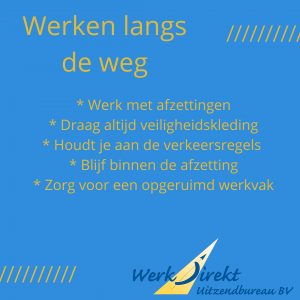 veilig werken langs de weg